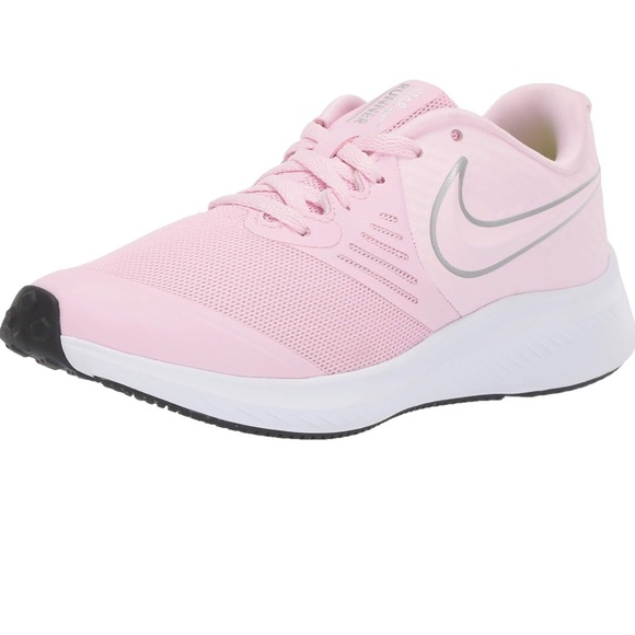 Nike Star Runner Pink Foam/Volt/Metallic Silver Size 5.5Youth - Picture 1 of 8